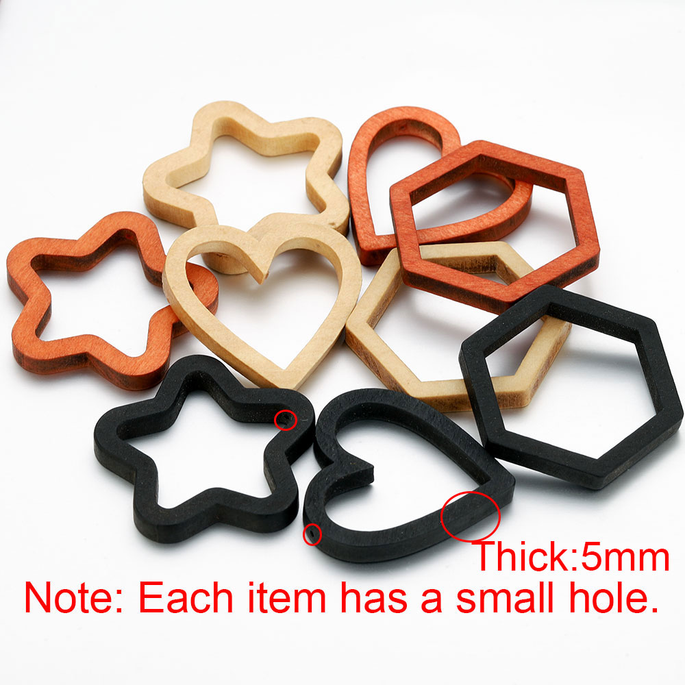 Crafting Resin - 10 Stück Holzherz-Quadrat-Silikonform für DIY-Schmuckherstellung, UV-Harz,
