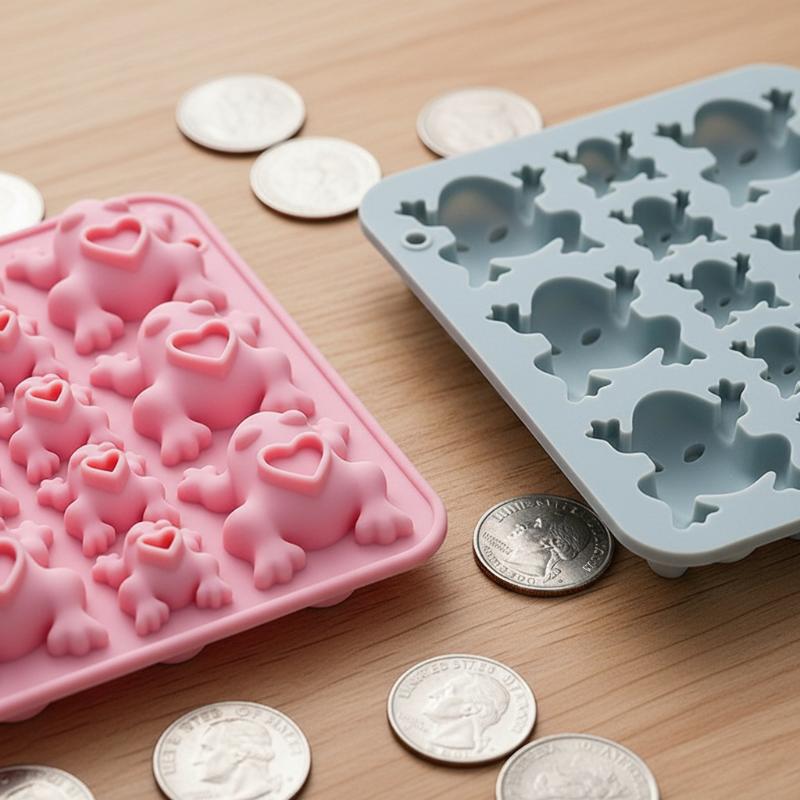 Silicone Mold Tray - Frosch-Silikonform, Froschform für Süßigkeiten und Schokolade,