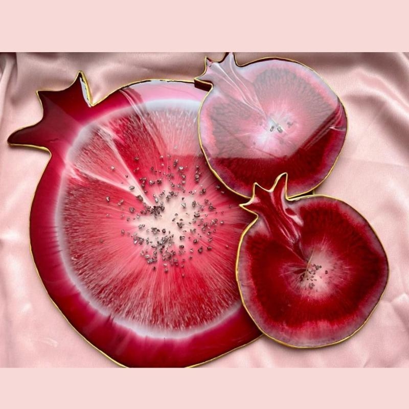 Geode Mold Silicone - X6he Granatapfel Geode Achat -Epoxidharzform handgefertigte