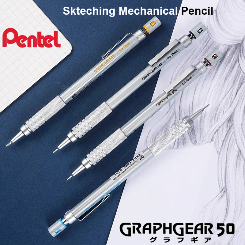 Pentel Pen Energel - Pentel Druckbleistift GraphGear 500, nicht zerbrechliche