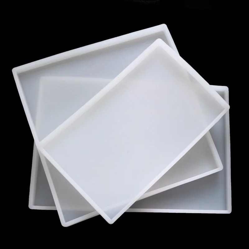 Silicone Mold Tray - Harz-Silikonform, langlebige Harzschalenform, 3-teiliges Set Silikonuntersetzerformen,