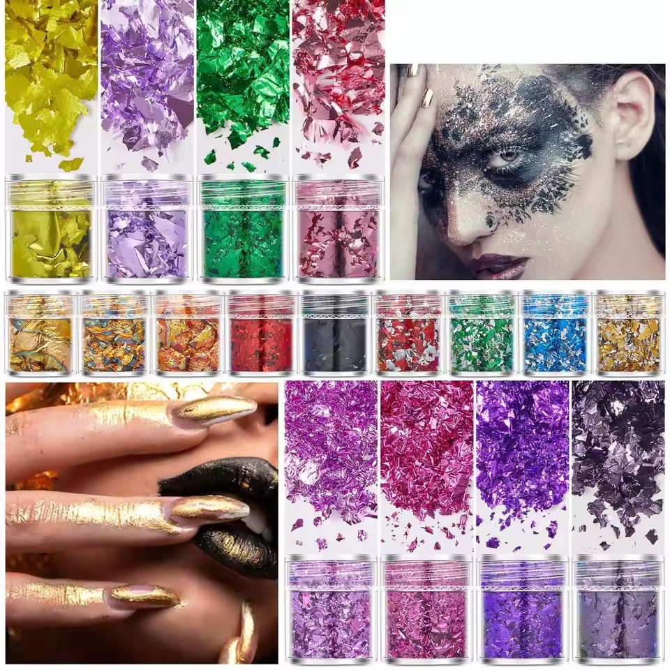 4-teiliges Set Gold Silber Meh – Gold Foil Flakes Bewertung und Preis