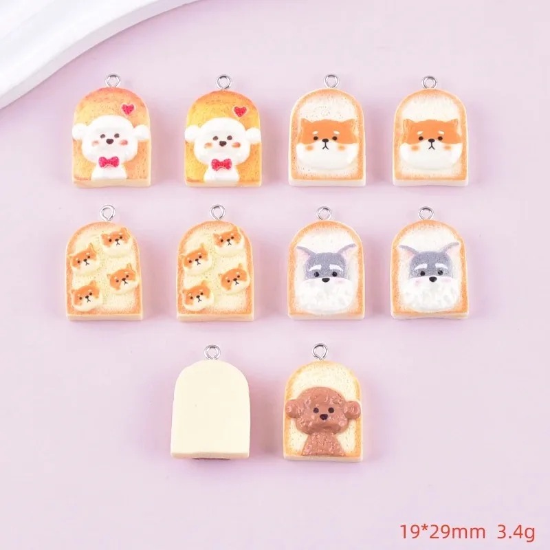 10 Stück niedliche Toast-Hund- – Resin Crafts Diy Bewertung und Preis