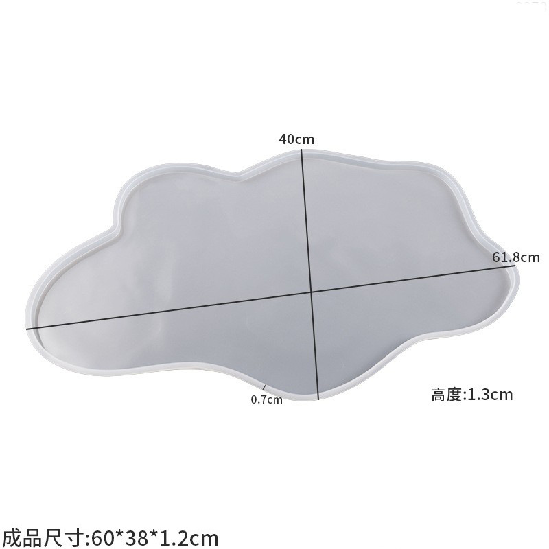 Große 61cm unregelmäßige Epoxi – Resin Ocean Wave Mold Bewertung und Preis