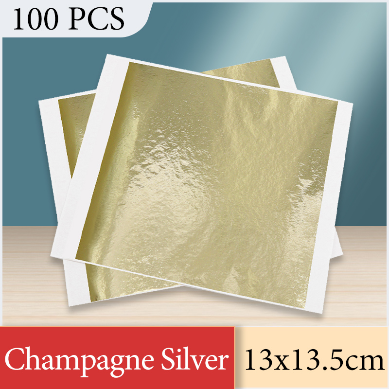 13 x 13,5 cm Champagner-Silber – Gold Foil Flakes Bewertung und Preis