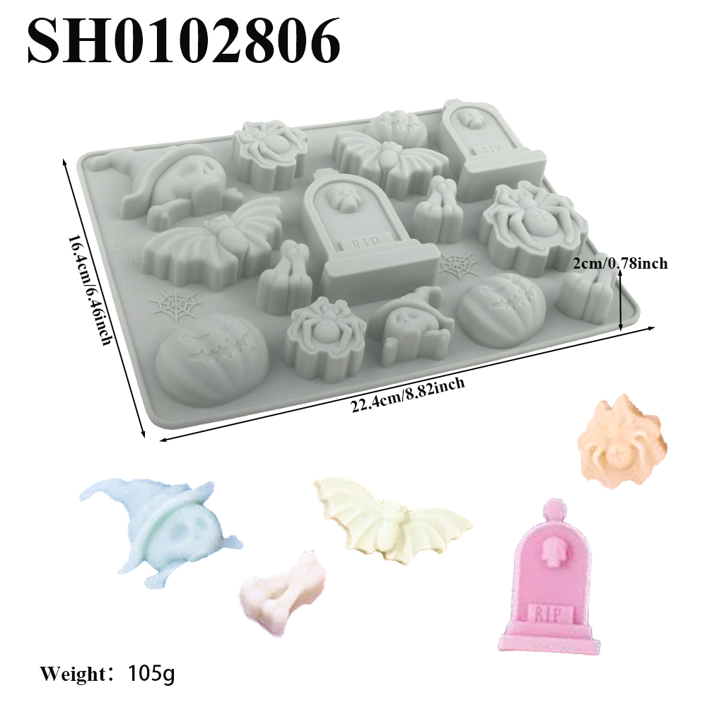 Halloween Element Grabstein Sp – Silicone Mold Tray Bewertung und Preis