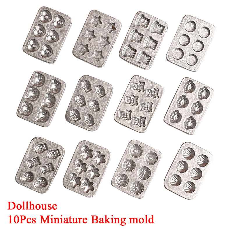 10 stücke Puppenhaus Miniatur  – Silicone Mold Tray Bewertung und Preis