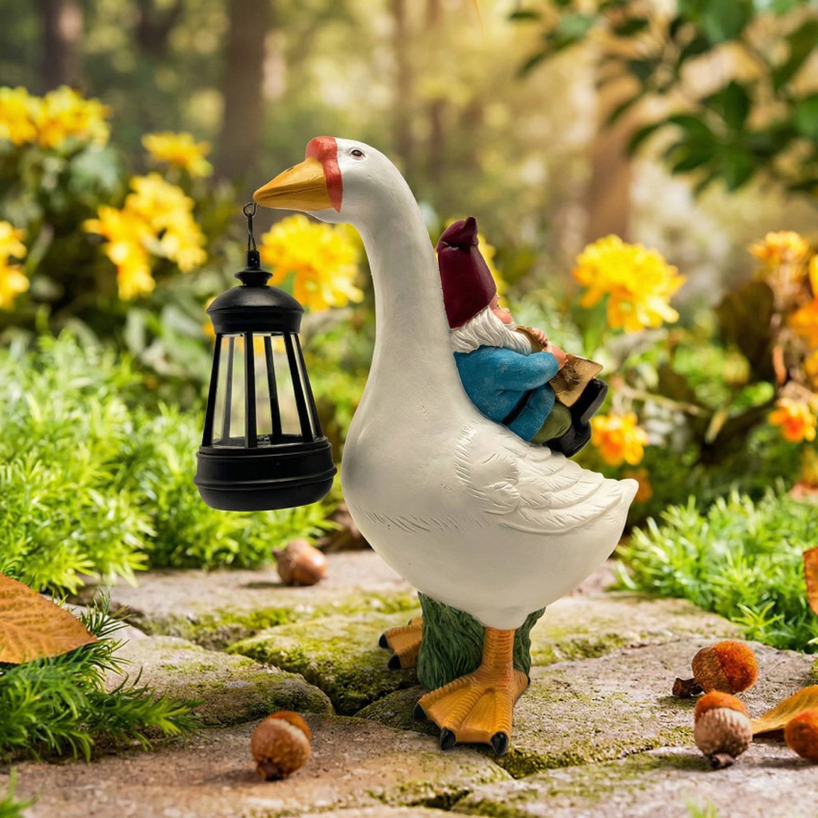 Gartenzwerg auf Gans Statue We – Crafting Resin Bewertung und Preis