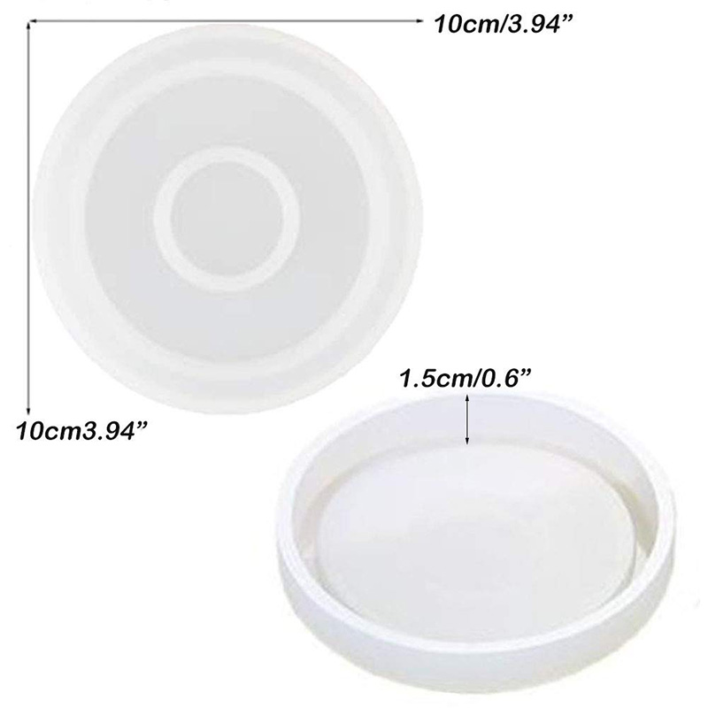 3er-Pack große DIY runde Unter – Coaster Mold Round Bewertung und Preis